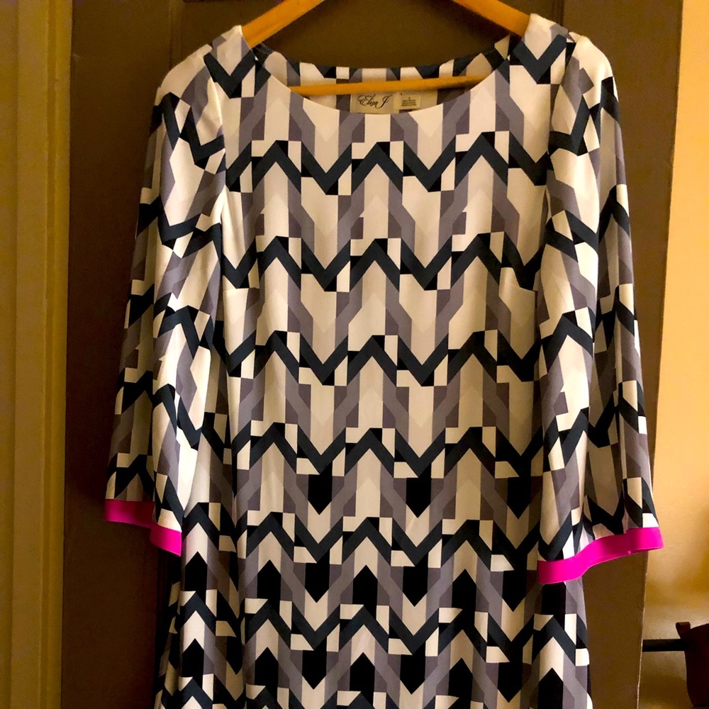 Eliza J geometric print dress